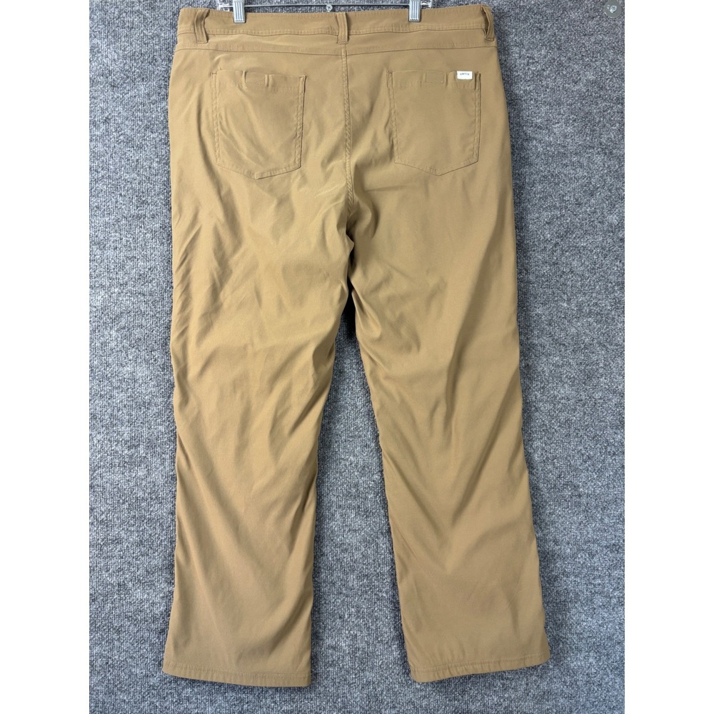 Orvis Pants Brown Size 40x30 Mens Fleece Lined Cargo Hiking Outoors Workwear - Picture 3 of 8